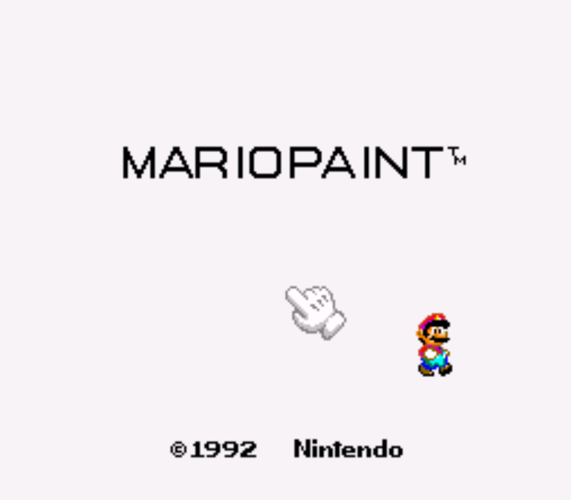 Mario Paint Title Screen